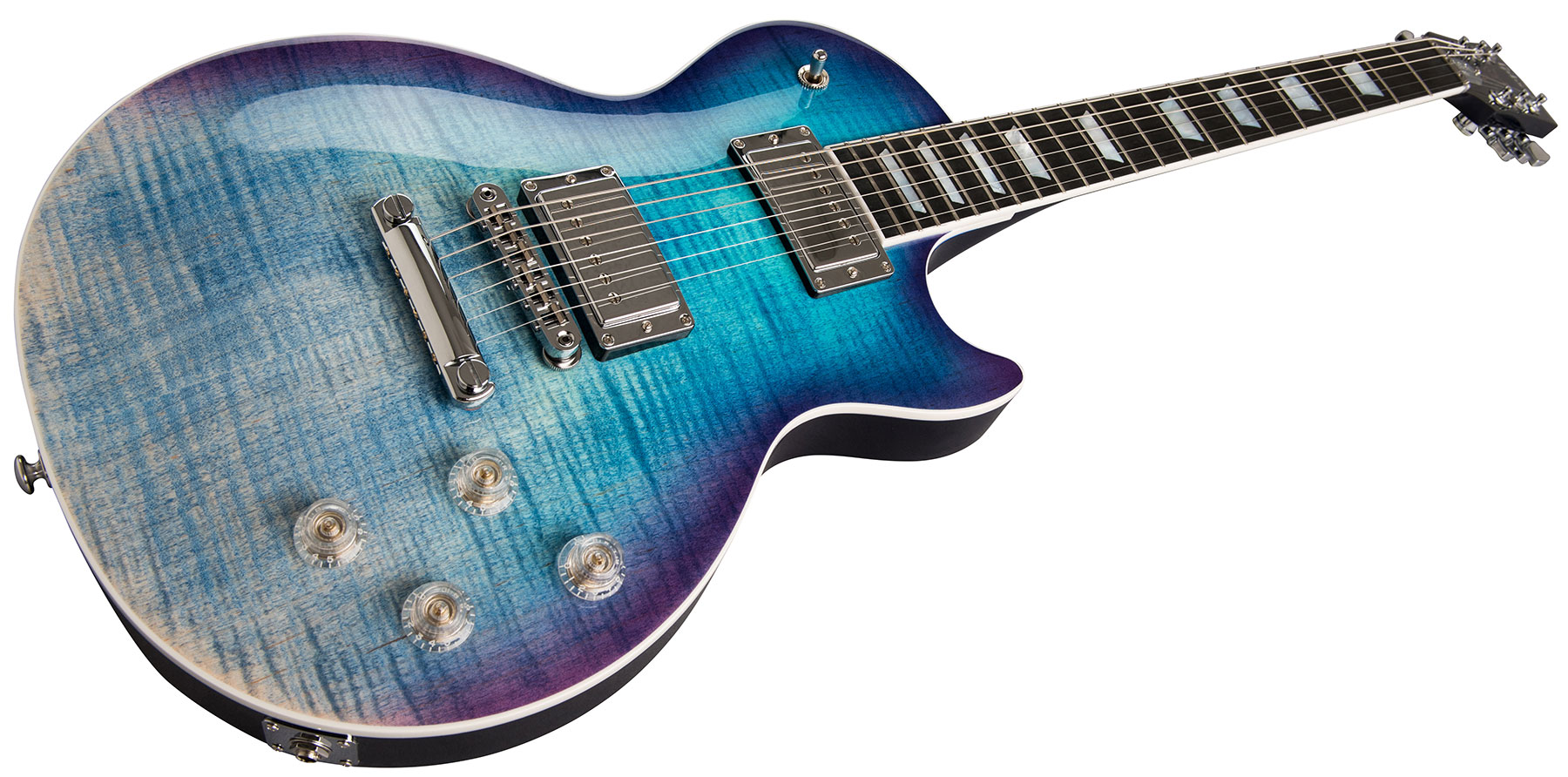 Gibson Les Paul Hp-ii High Performance 2019 Hh Ht Rw - Blueberry Fade - Guitare Électrique Single Cut - Variation 1