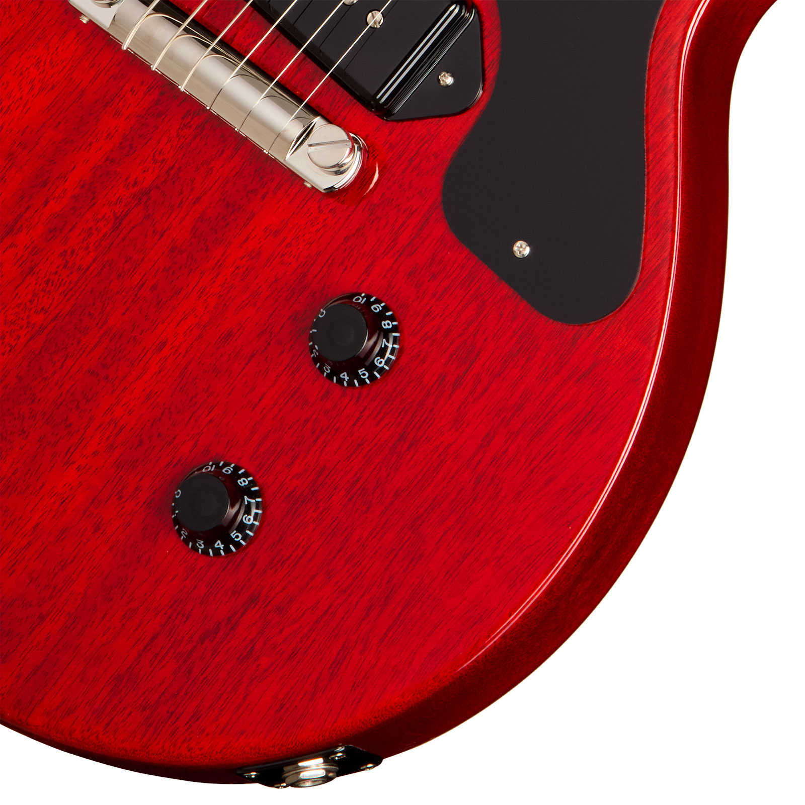 Gibson Les Paul Junior Dc Usa 2s P90 Ht Rw - Vintage Cherry - Guitare Électrique Double Cut - Variation 9