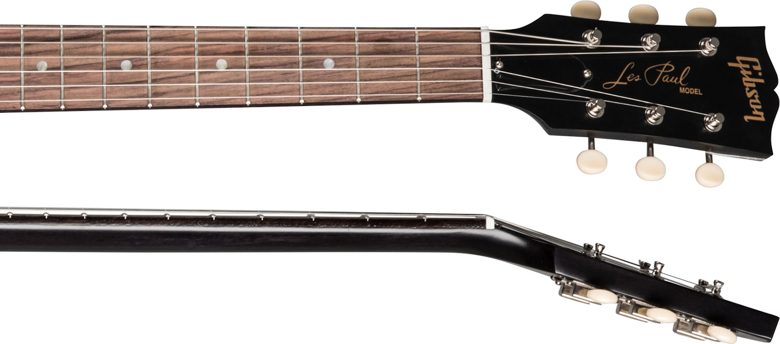 Gibson Les Paul Junior Tribute Dc Modern P90 - Worn Ebony - Guitare Électrique Double Cut - Variation 3