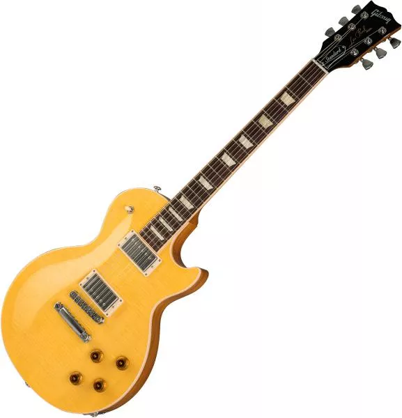 Guitare électrique solid body Gibson Les Paul Standard - trans amber