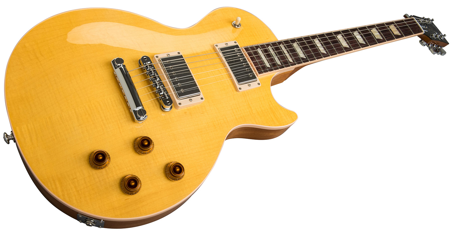 Gibson Les Paul Standard 2h Ht Rw - Trans Amber - Guitare Électrique Single Cut - Variation 1