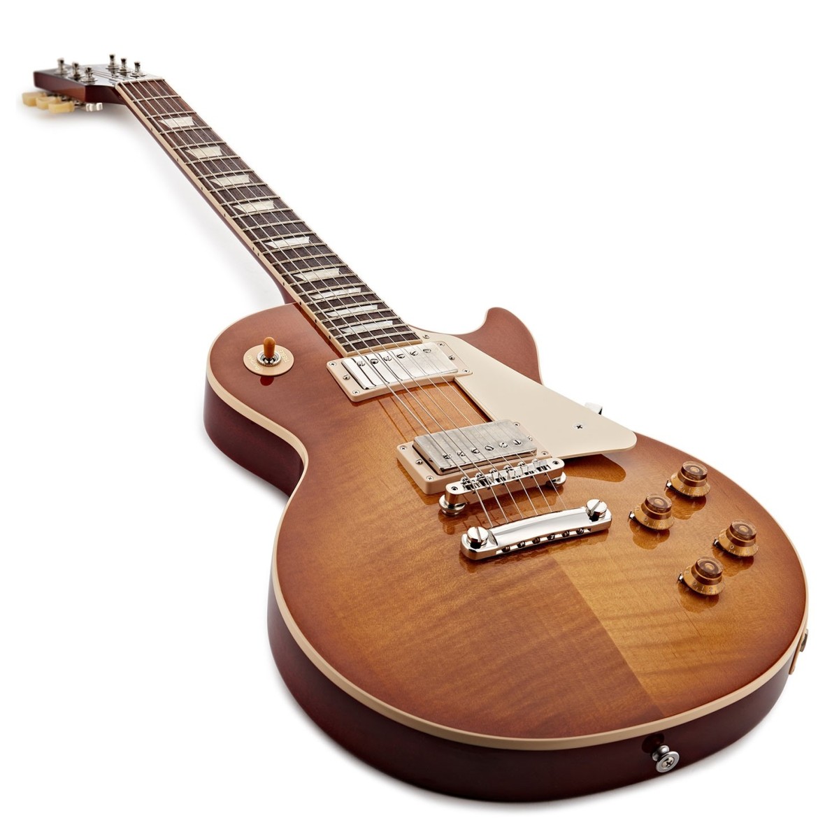 Gibson Les Paul Standard 50s Figured Top Original Usa 2h Ht Rw - Dirty Lemon Burst - Guitare Électrique Single Cut - Variation 2