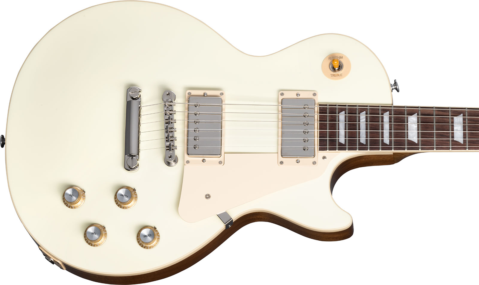 Gibson Les Paul Standard 60s Plain Top 2h Ht Rw - Classic White - Guitare Électrique Single Cut - Variation 3