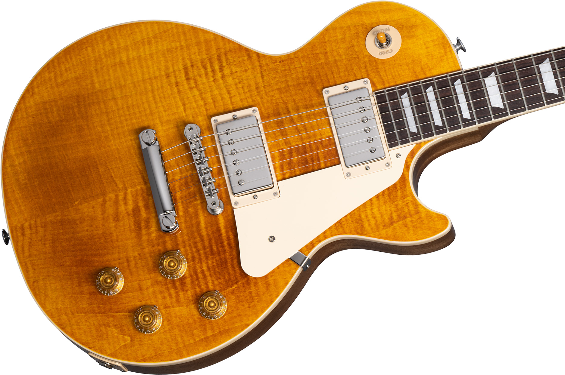 Gibson Les Paul Standard Custom Color Original Usa 2h Ht Rw - Honey Amber - Guitare Électrique Single Cut - Variation 4