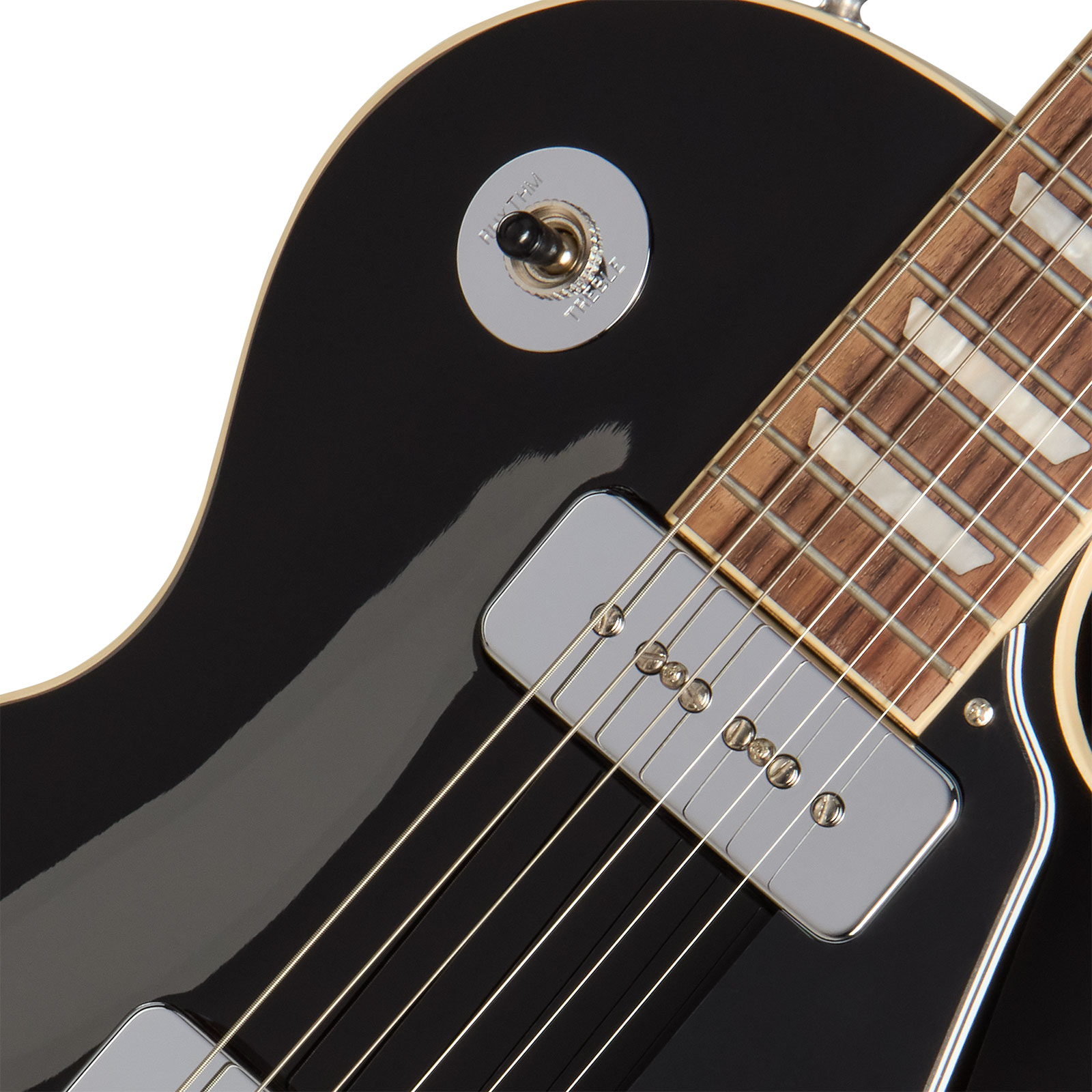 Gibson Noel Gallagher Les Paul Standard Signature 2h Ht Rw - Ebony - Guitare Électrique Signature - Variation 2