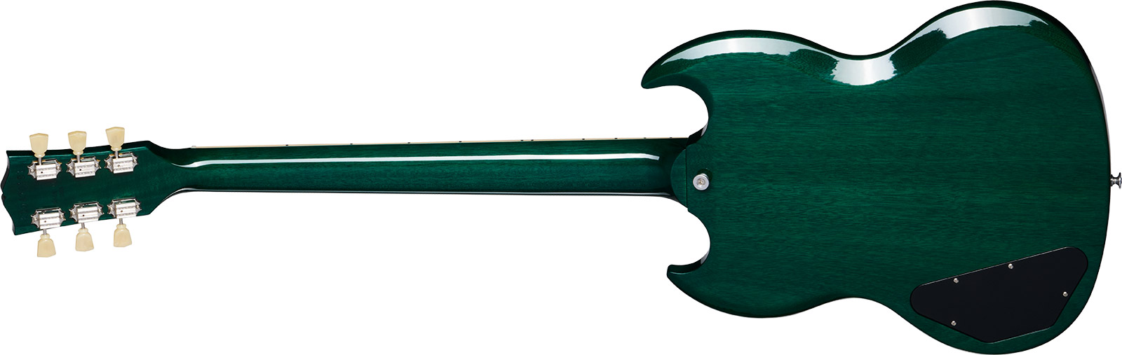 Gibson Sg Standard 1961 Custom Color 2h Ht Rw - Translucent Teal - Guitare Électrique Double Cut - Variation 1