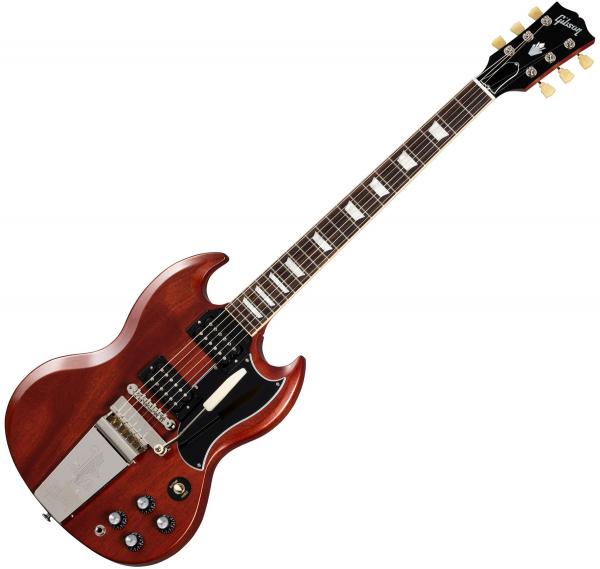 Gibson SG Standard 61 Faded Maestro Vibrola vintage cherry Double cut electric guitar