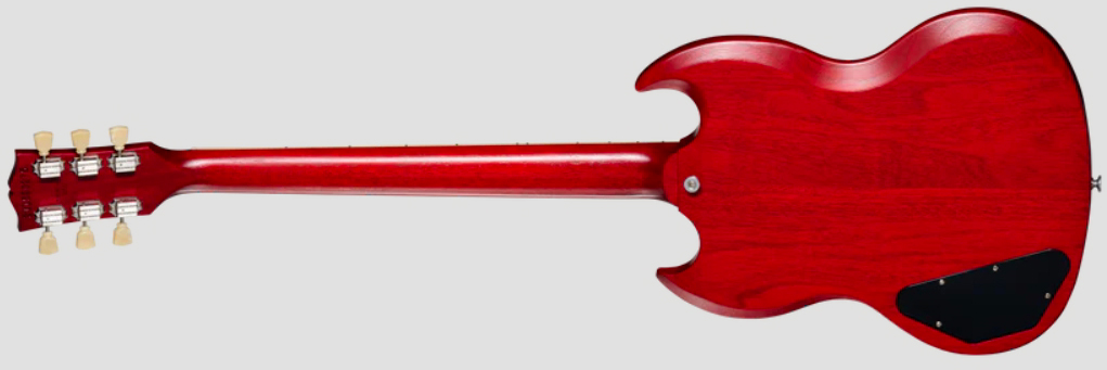 Gibson Sg Standard 1961 Faded W. 57 Classic Underwound Original 2h Ht Rw - Vintage Cherry Satin - Guitare Électrique Double Cut - Variation 1