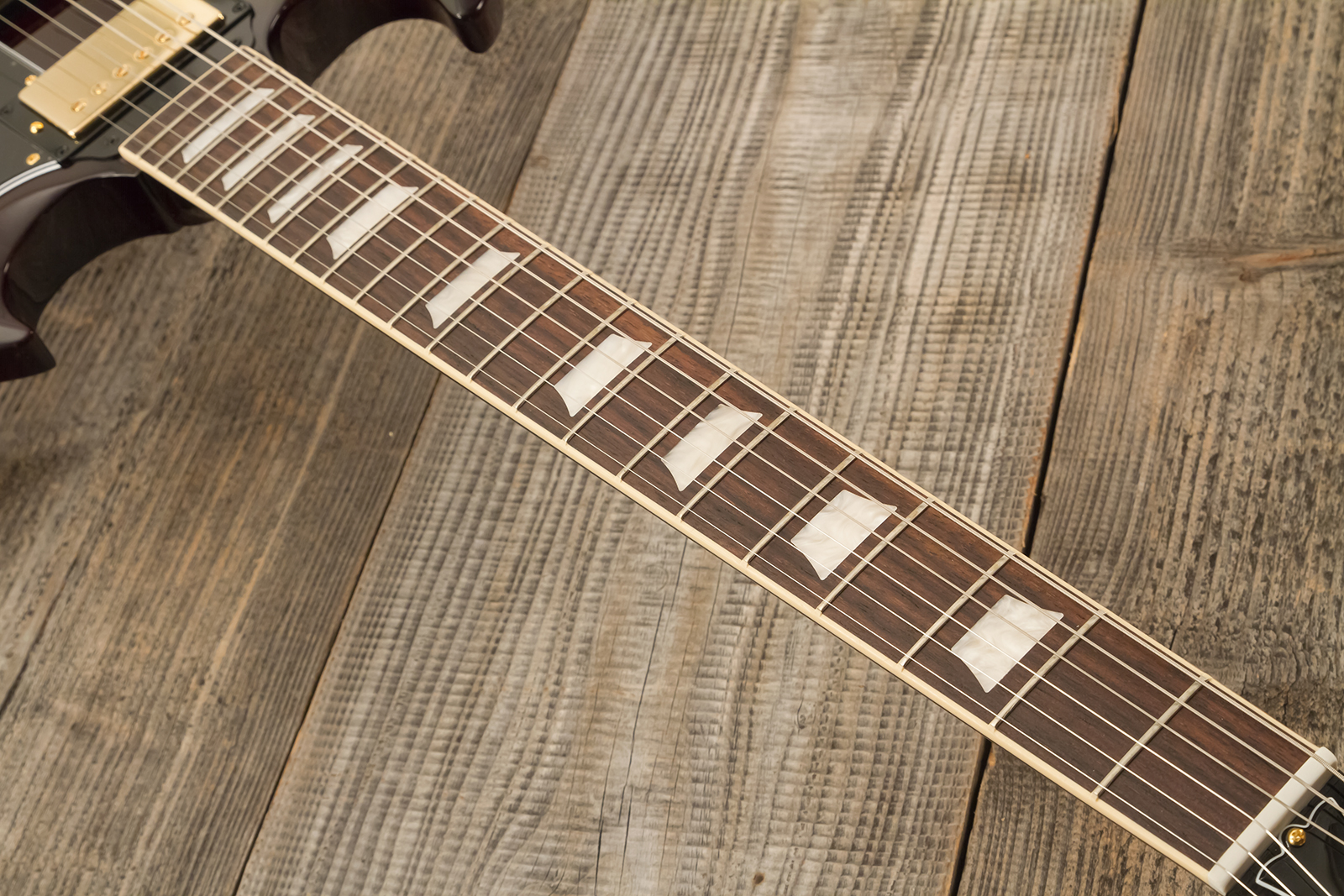 Gibson Sg Standard 1961 Gh Original 2h Ht Rw - Aged Cherry - Guitare Électrique Double Cut - Variation 5