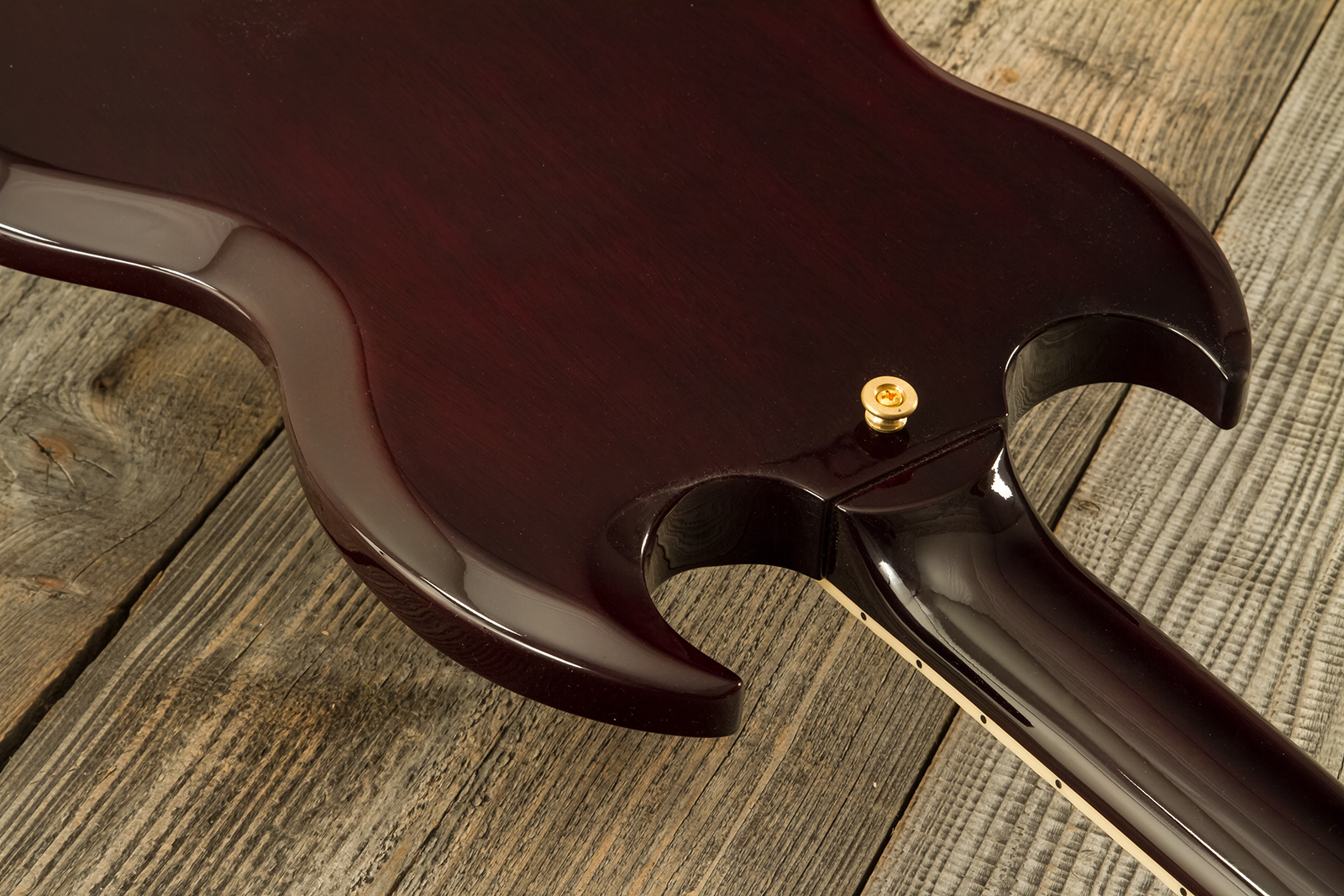 Gibson Sg Standard 1961 Gh Original 2h Ht Rw - Aged Cherry - Guitare Électrique Double Cut - Variation 8