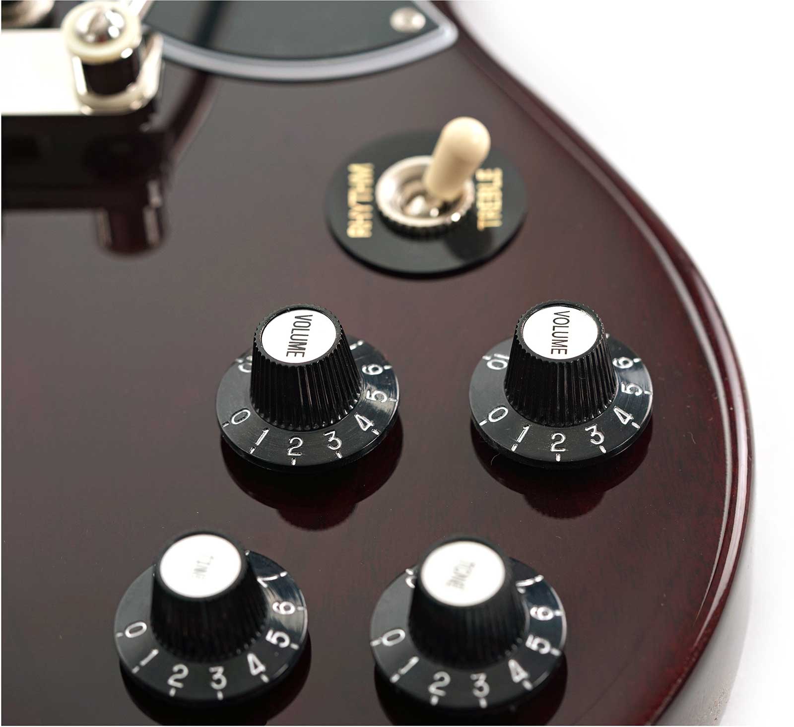 Gibson Sg Standard 1961 Maestro Vibrola T-type 2h Trem Rw - Aged Cherry - Guitare Électrique Double Cut - Variation 6