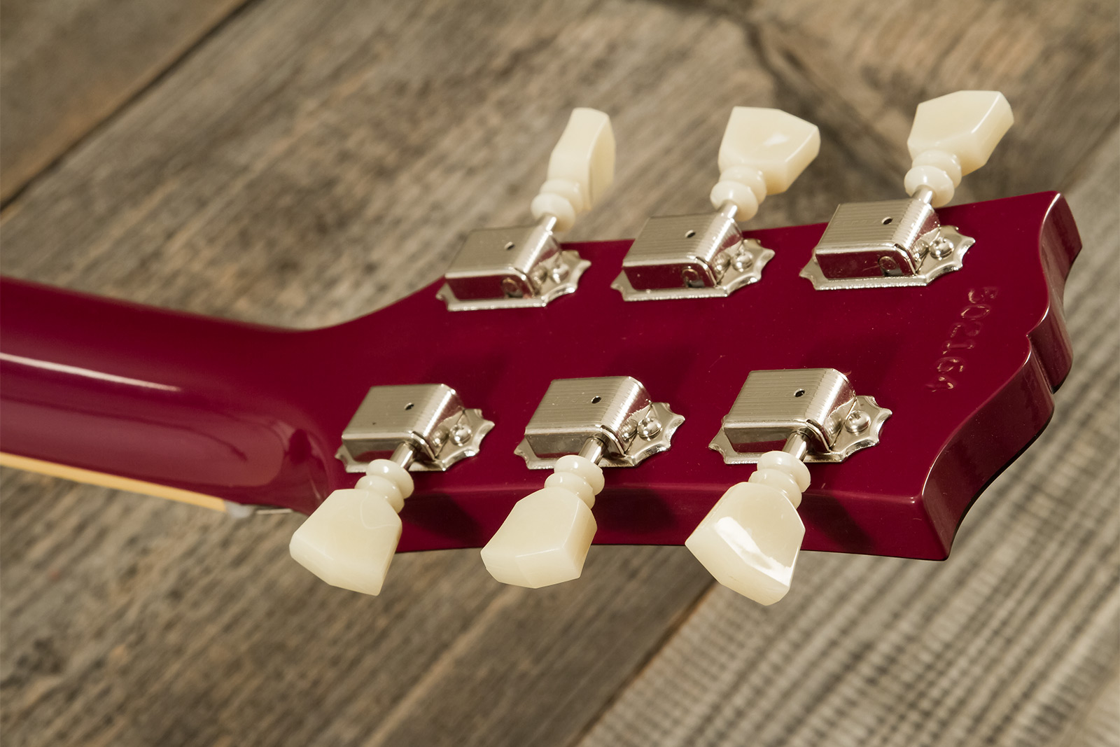 Gibson Sg Standard 1964 Maestro Vibrola 2h Trem Rw #502124 - Vos Metallic Plum - Guitare Électrique Double Cut - Variation 10