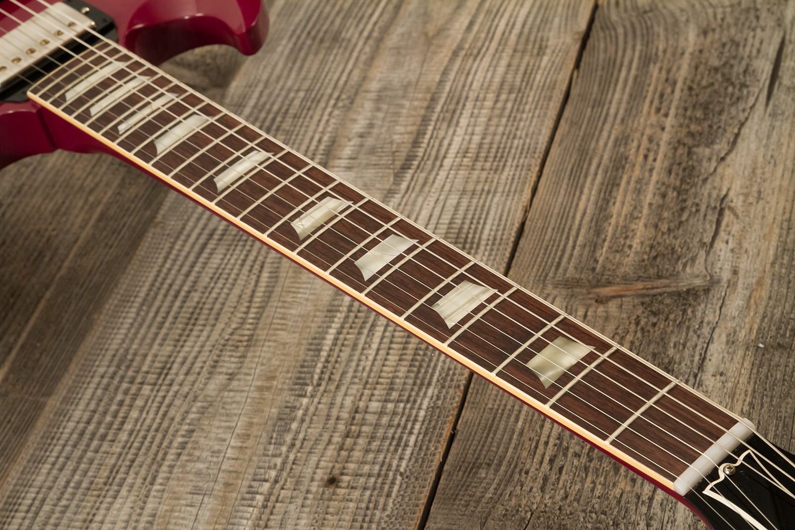 Gibson Sg Standard 1964 Maestro Vibrola 2h Trem Rw #502124 - Vos Metallic Plum - Guitare Électrique Double Cut - Variation 5