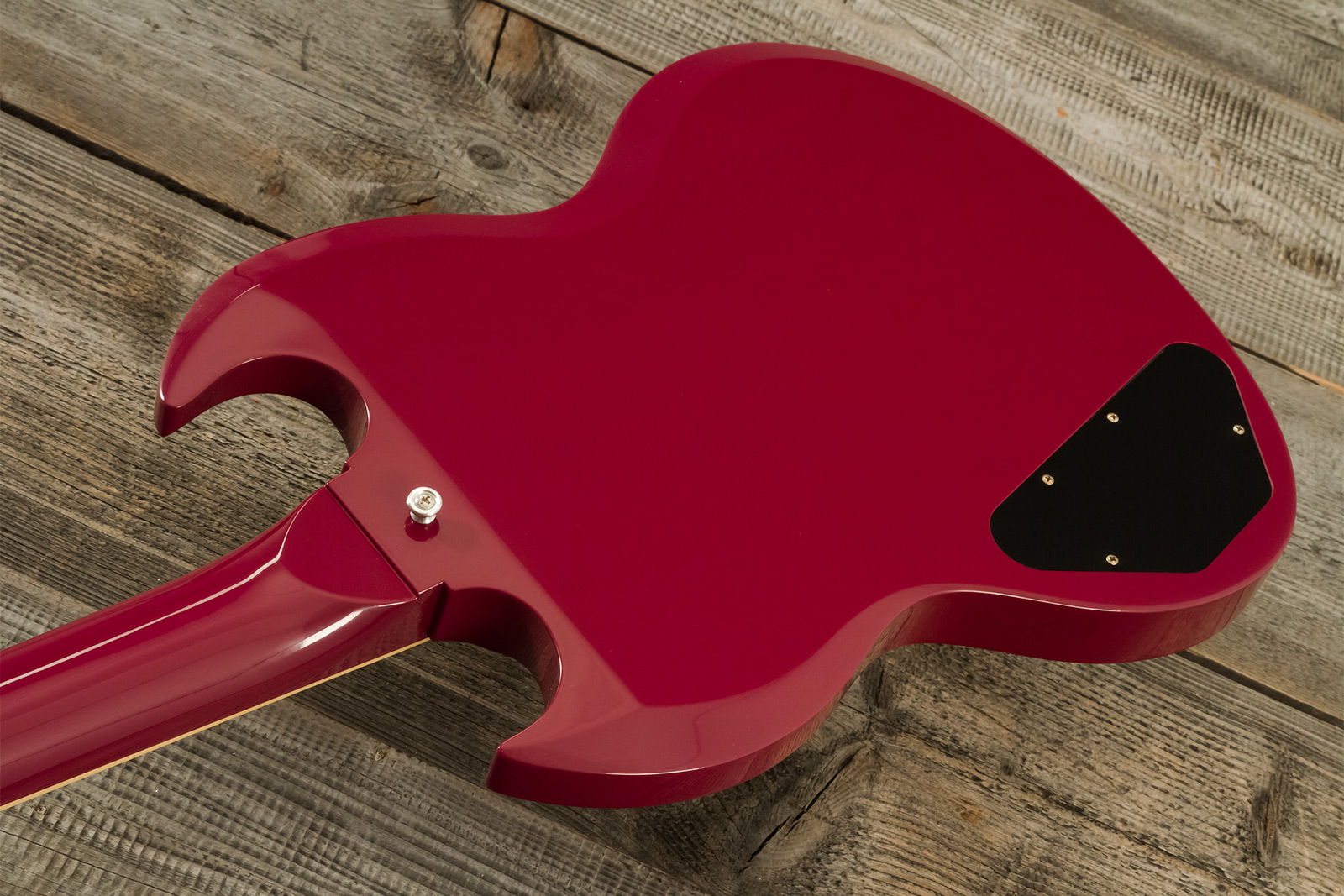 Gibson Sg Standard 1964 Maestro Vibrola 2h Trem Rw #502124 - Vos Metallic Plum - Guitare Électrique Double Cut - Variation 7