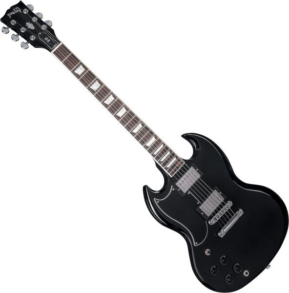 Guitare électrique solid body Gibson SG Standard 2018 Gaucher - Ebony