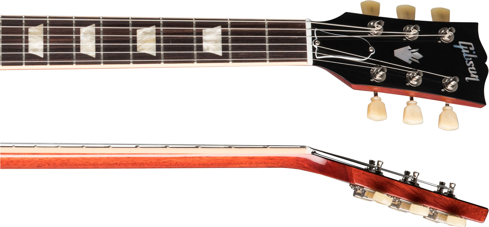 Gibson Sg Standard '61 Sideways Vibrola Original 2h Ht Rw - Vintage Cherry - Guitare Électrique RÉtro Rock - Variation 3