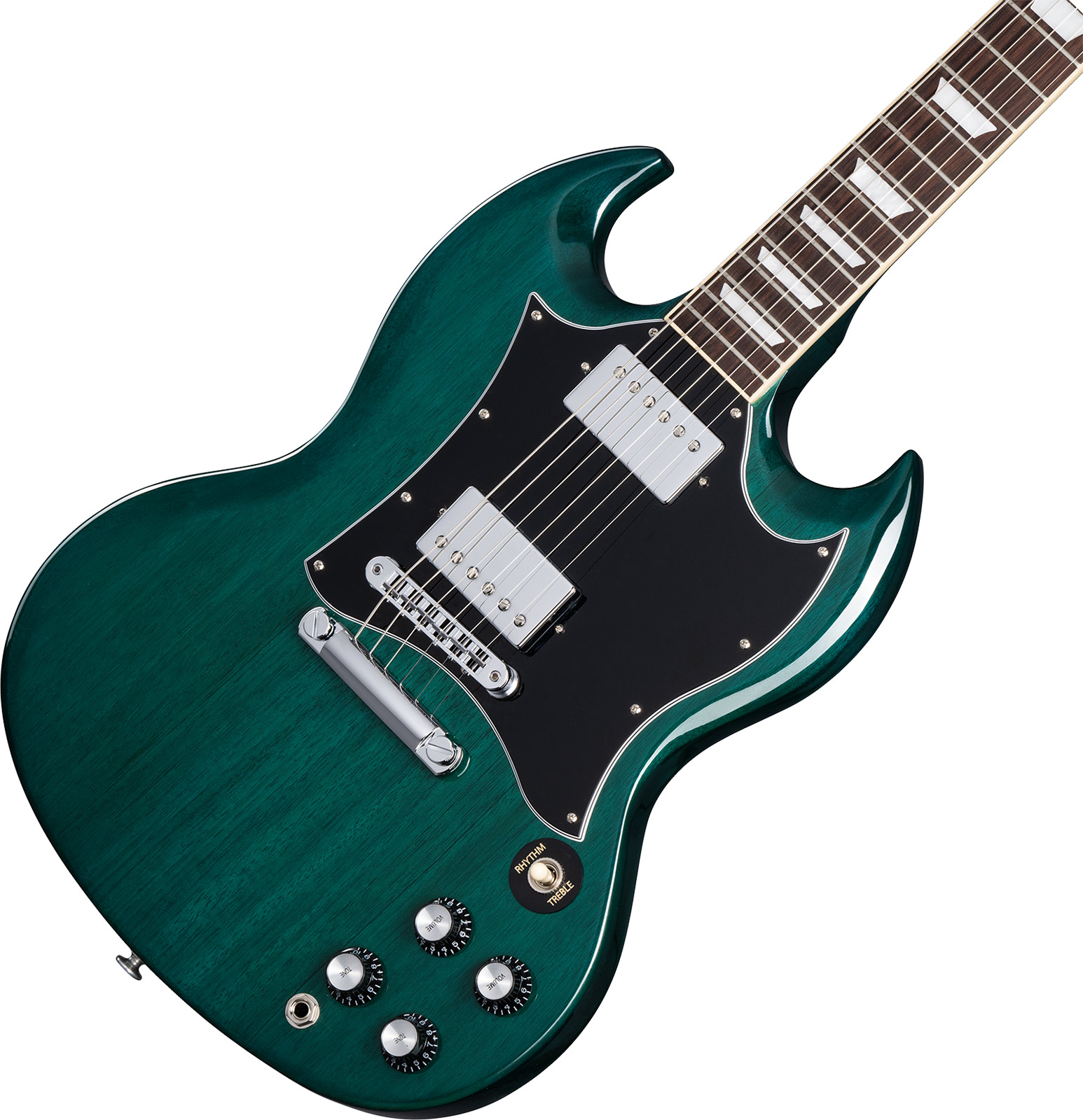 Gibson Sg Standard Custom Color 2h Ht Rw - Translucent Teal - Guitare Électrique Double Cut - Variation 3
