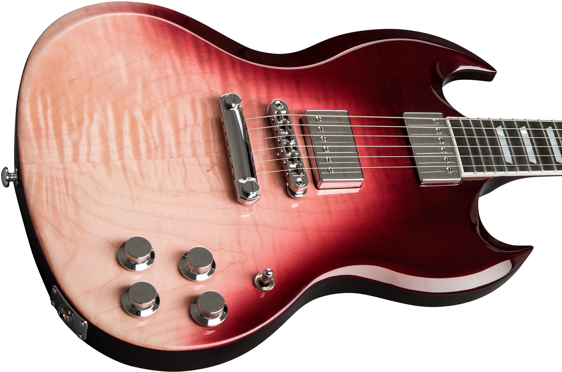Gibson Sg Standard Hp-ii 2018 2h Ht Ric - Hot Pink Fade - Guitare Électrique Double Cut - Variation 3