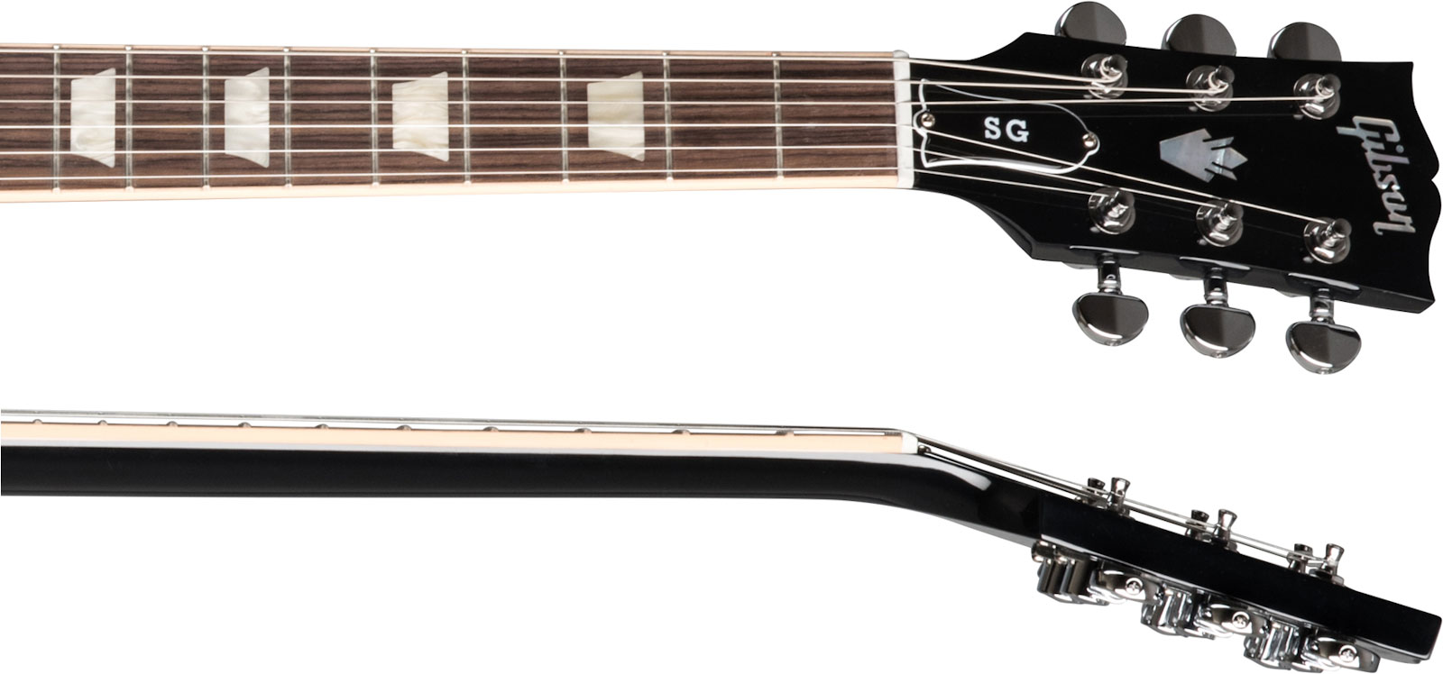 Gibson Sg Standard 2h Ht Rw - Ebony - Guitare Électrique Double Cut - Variation 3