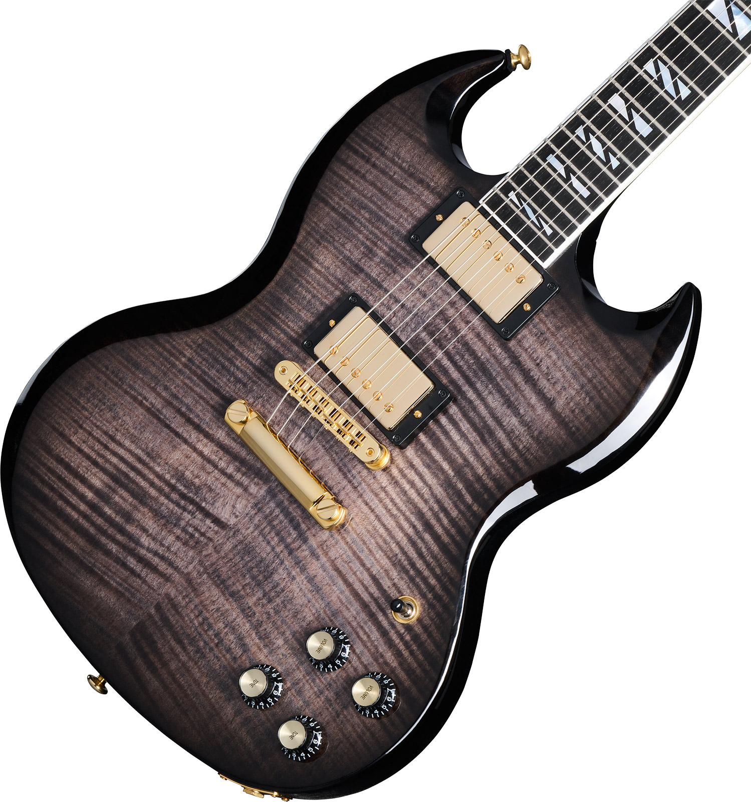 Gibson Sg Supreme Usa 2h Ht Rw - Translucent Ebony Burst - Guitare Électrique Double Cut - Variation 3