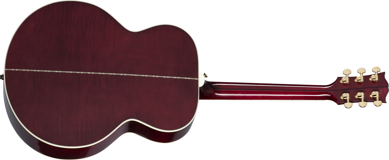 Gibson Sj-200 Standard Modern 2021 Super Jumbo Epicea Erable Rw - Wine Red - Guitare Electro Acoustique - Variation 1