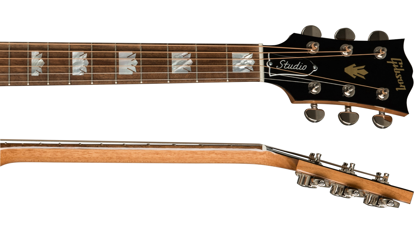 Gibson Sj-200 Studio 2019 Lh Gaucher Super Jumbo Epicea Noyer Noy - Walnut Burst - Guitare Acoustique - Variation 3