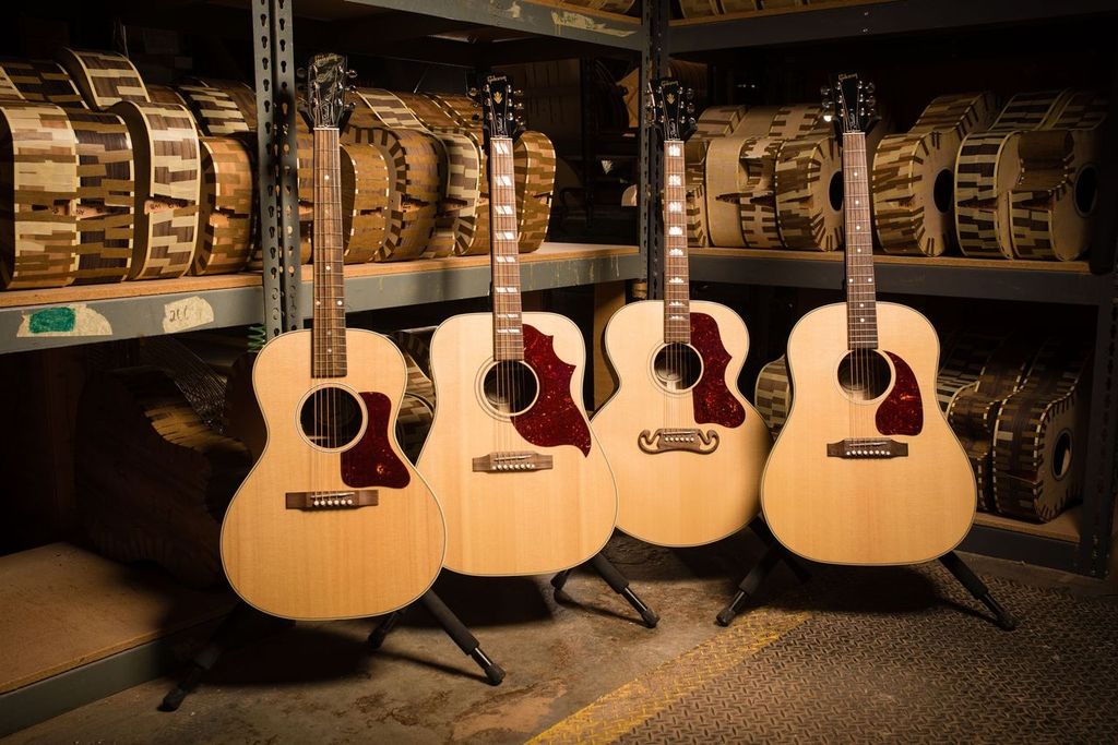 Gibson Sj-200 Studio Walnut Super Jumbo Epicea Noyer Noy - Antique Natural - Guitare Electro Acoustique - Variation 5