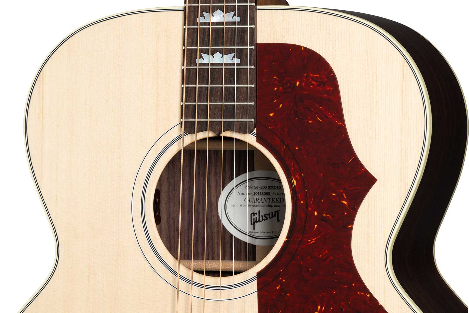 Gibson Sj-200 Studio Rosewood Modern 2024 Jumbo Epicea Palissandre Rw - Satin Natural - Guitare Folk - Variation 3