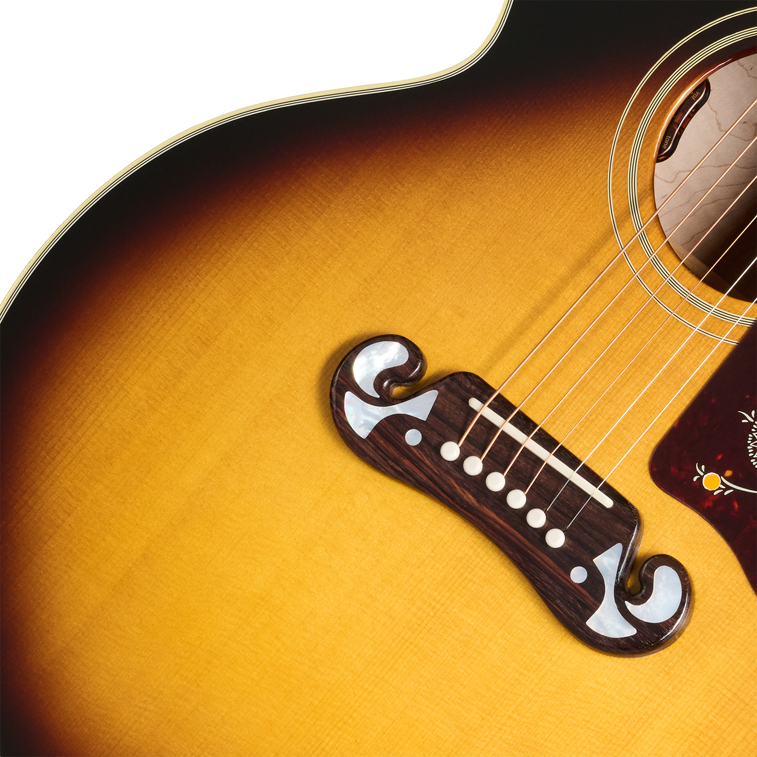 Gibson Sj200 60s Original Jumbo Epicea Erable Rw - Vintage Sunburst - Guitare Folk - Variation 3