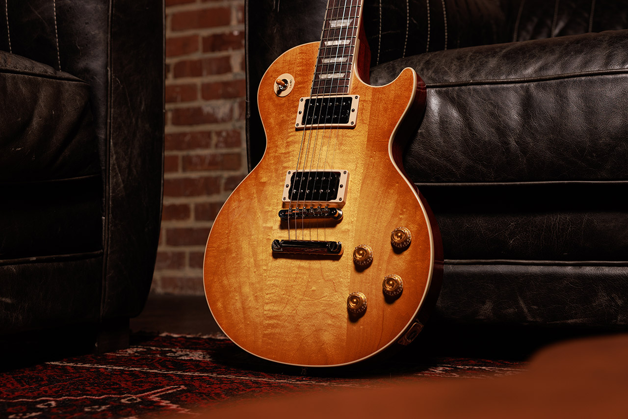 Gibson Slash Les Paul Standard Jessica Signature 2h Ht Rw - Honey Burst With Red Back - Guitare Électrique Single Cut - Variation 6