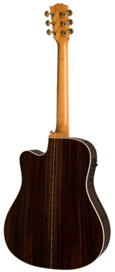 Gibson Songwriter Cutaway 2019 Dreadnought Epicea Palissandre Rw - Antique Natural - Guitare Electro Acoustique - Variation 1