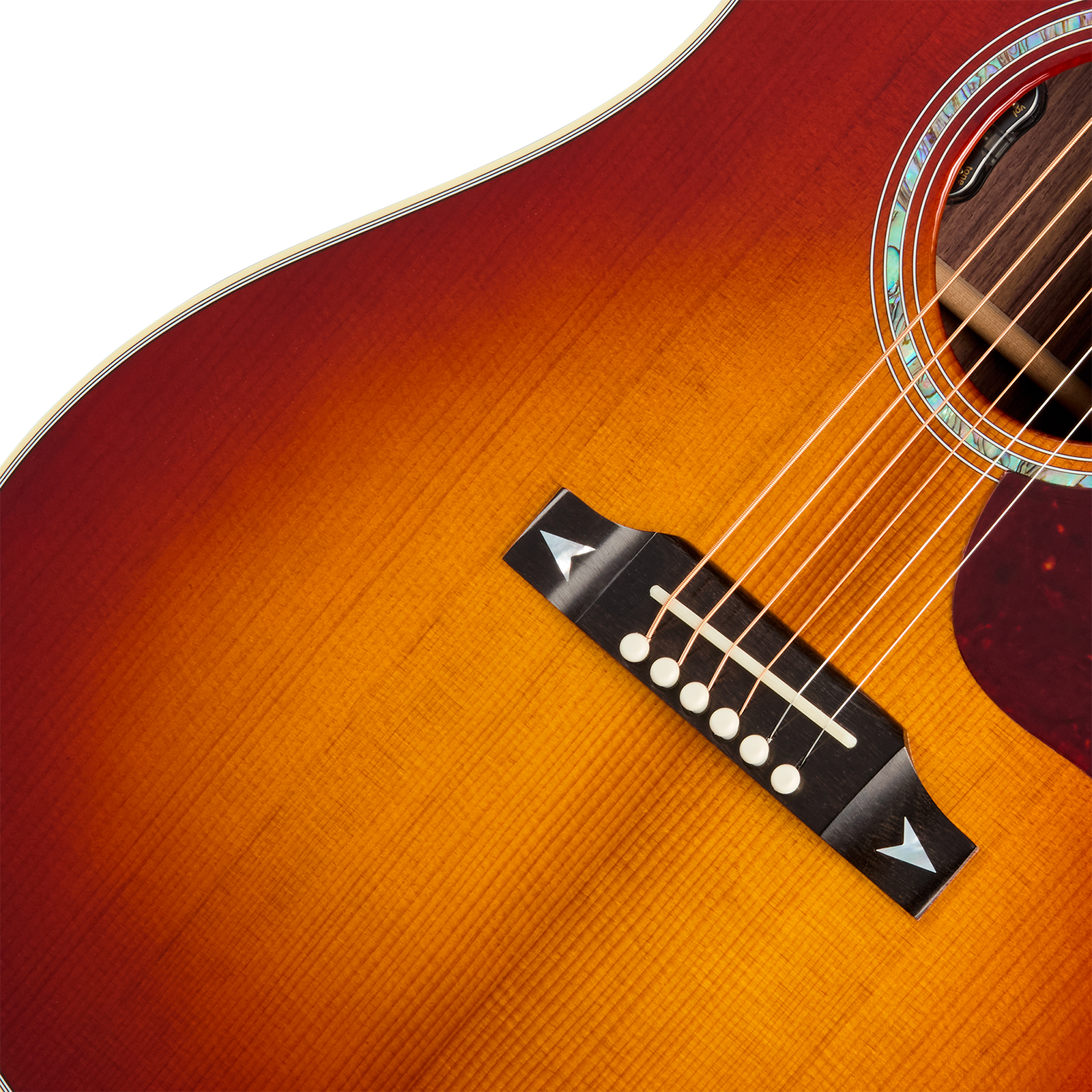 Gibson Songwriter Recording Artist Lh (baggs Hifi Dna) Dreadnought Cw Gaucher Epicea Palissandre Eb - Rosewood Burst - Guitare Folk - Variation 3