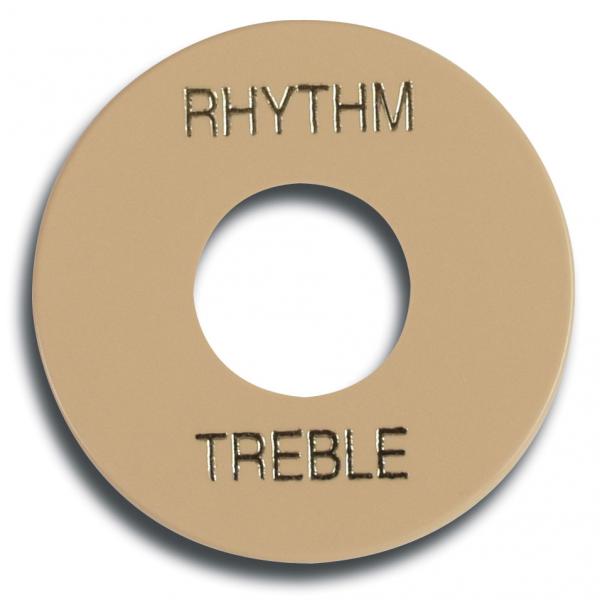 Gibson Genuine Cream Toggle Switch Washer – Gold Letters, Les Paul SG ES, PRWA-030, USA Made