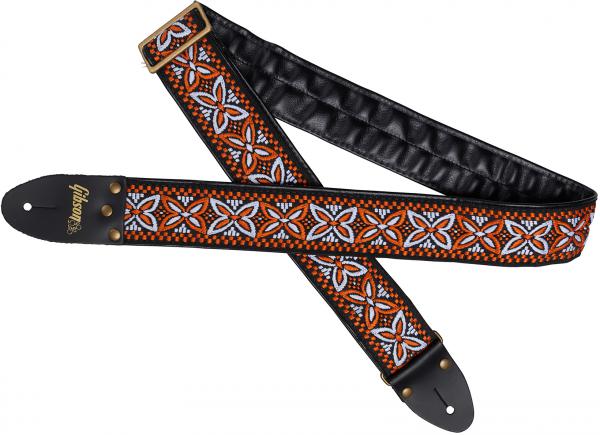 Sangle courroie Gibson The Orange Lily Guitar Strap