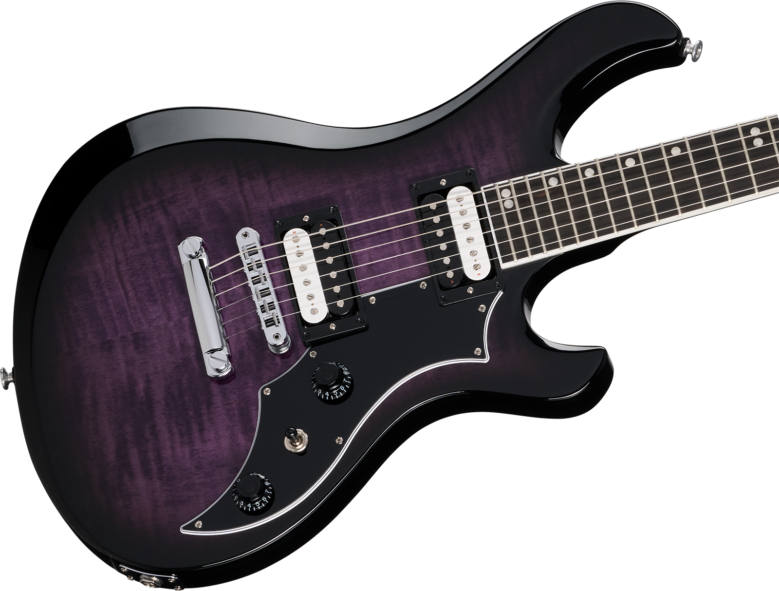 Gibson Victory Figured Top Usa 2h Ht Eb - Dark Purple Burst - Guitare Électrique Double Cut - Variation 2