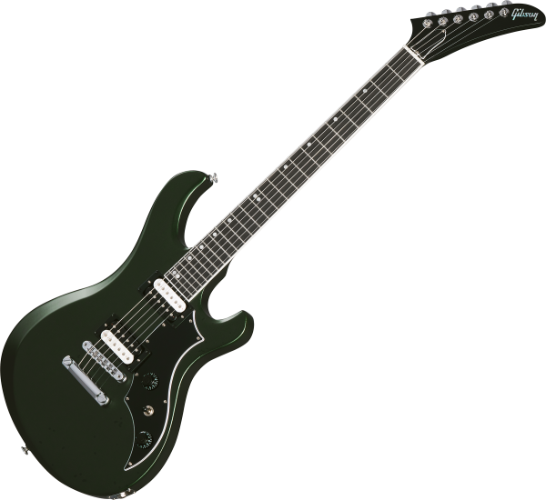 Gibson Victory - dark green satin Double cut electric guitar