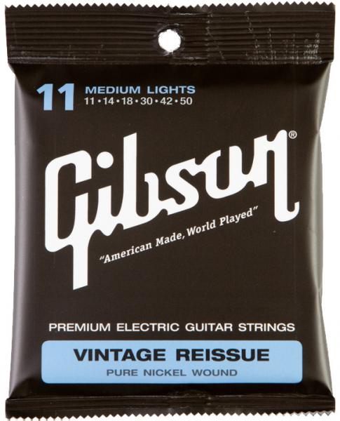 Cordes guitare électrique Gibson Vintage Reissue Electric Guitar SEG-VR11 11.50 - jeu de 6 cordes