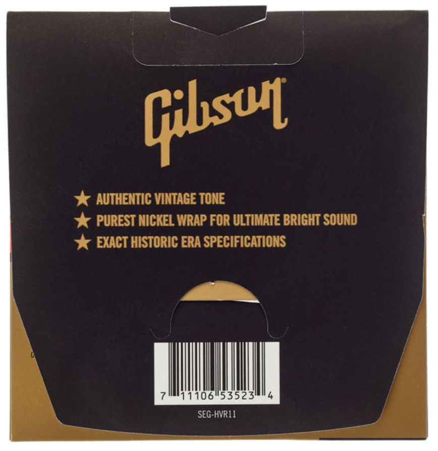 Gibson Seg-hvr11 Vintage Reissue Pure Nickel Electric Guitar 11-50 - Cordes Guitare Électrique - Variation 1