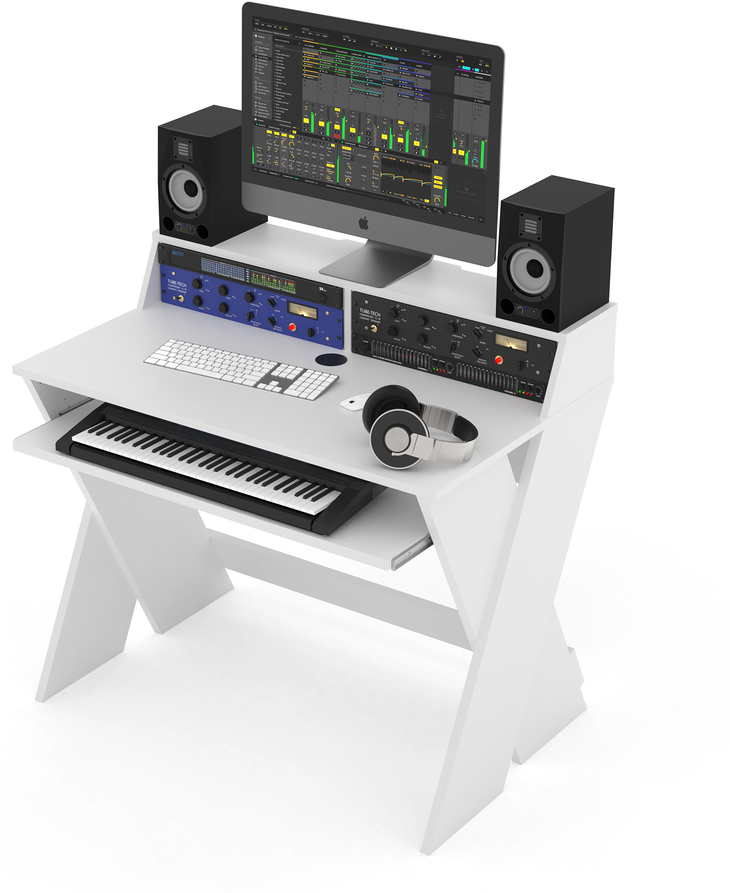 Glorious Sound Desk Compact White - Station De Travail Studio - Main picture