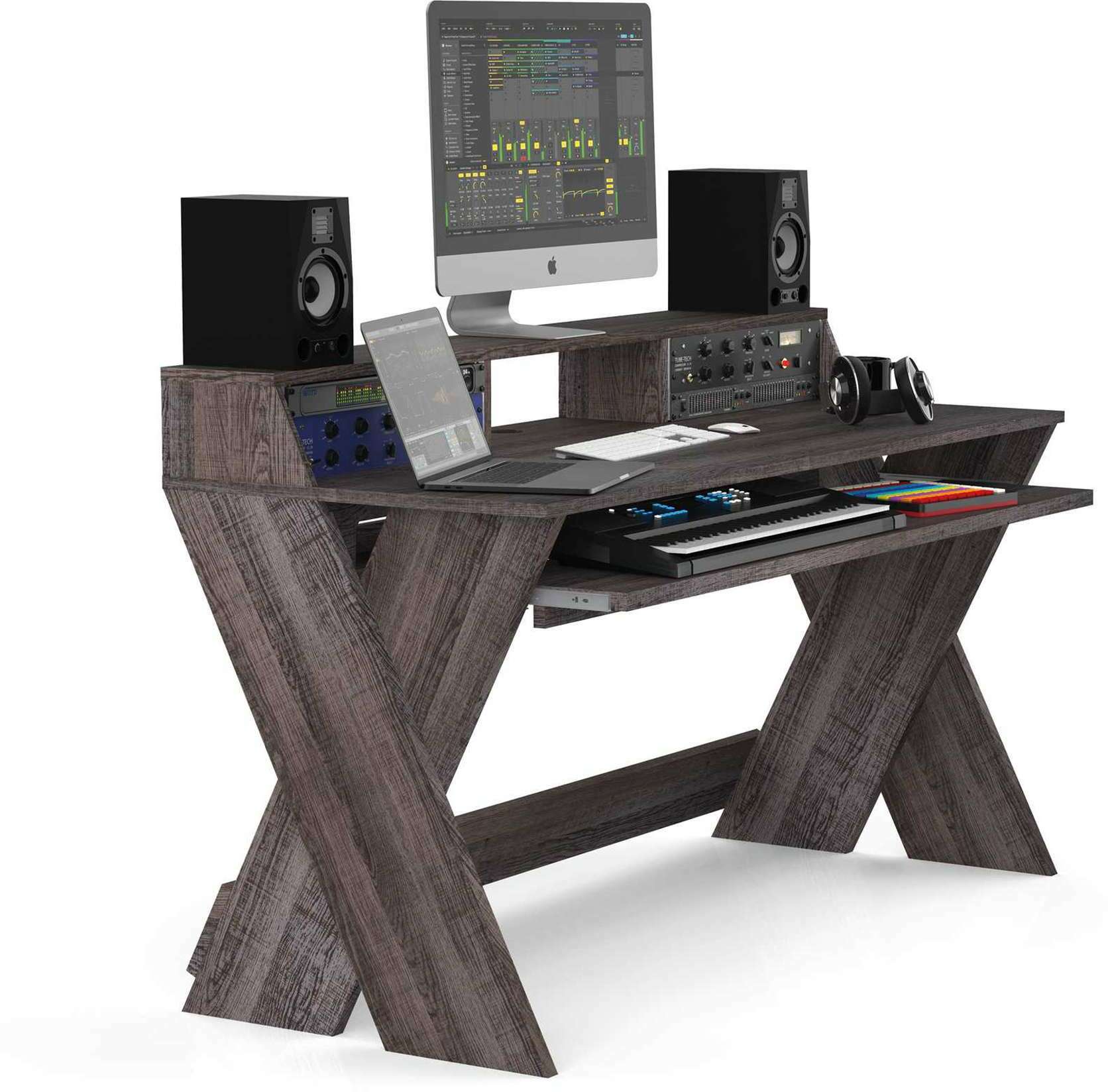 Glorious Sound Desk Pro Walnut - Station De Travail Studio - Main picture