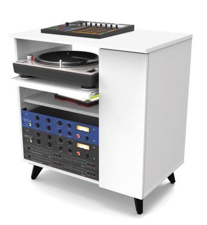 Glorious Modular Side Rack White - Station De Travail Studio - Variation 6