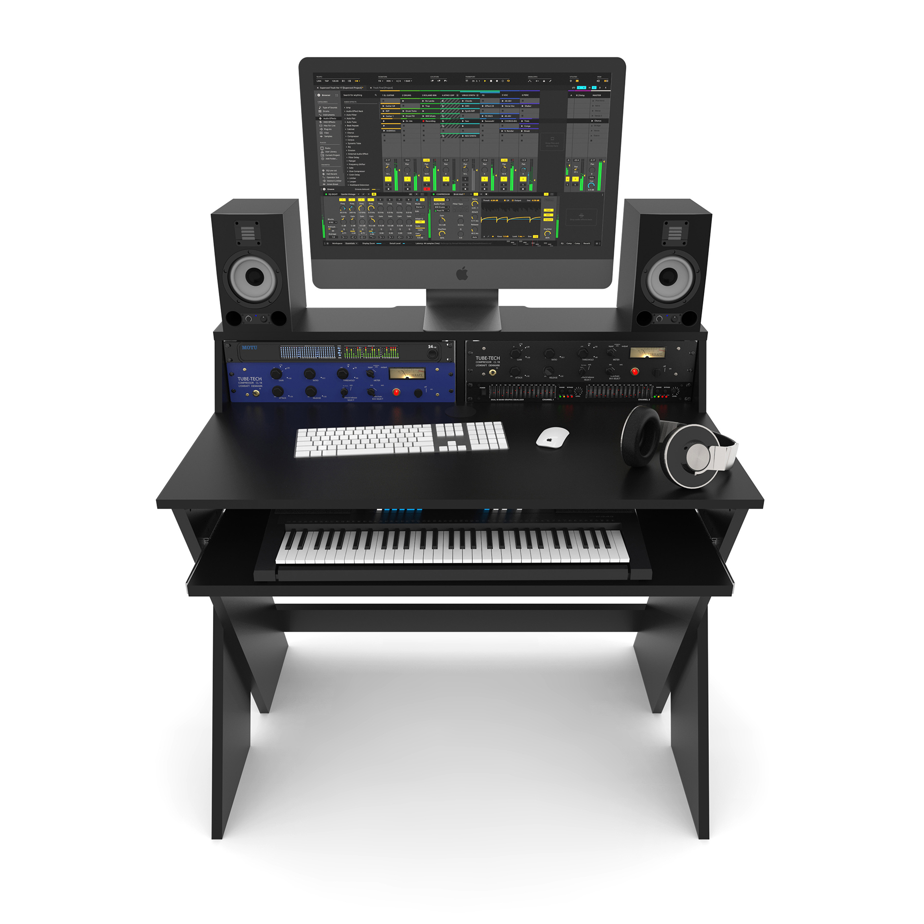 Glorious Sound Desk Compact Black - Station De Travail Studio - Variation 1