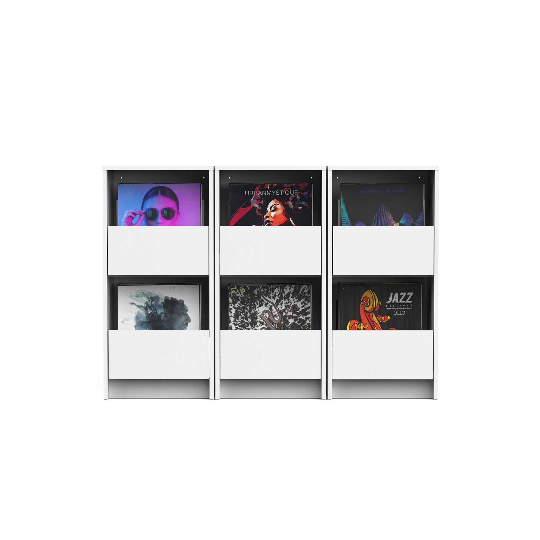 Glorious Vinyl Vault White - Mobilier Rangement Dj - Variation 5