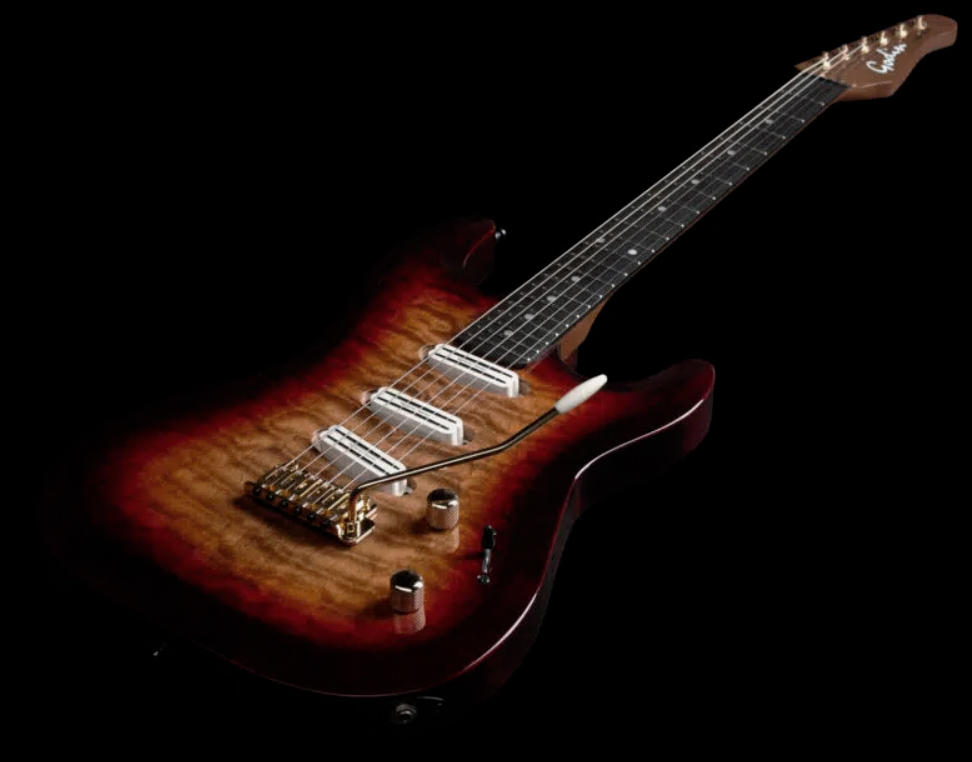 Godin Artisan Stiii 3h Trem En - Whiskey Burst - Guitare Électrique Forme Str - Variation 2