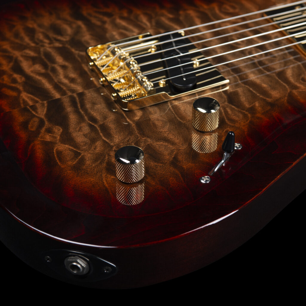 Godin Artisan Tc Sh Ht Mn - Whiskey Burst - Guitare Électrique Forme Tel - Variation 3