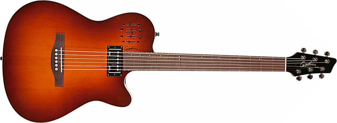 Godin A6 Ultra Rw +housse - Cognac Burst - Guitare Electro Acoustique - Main picture