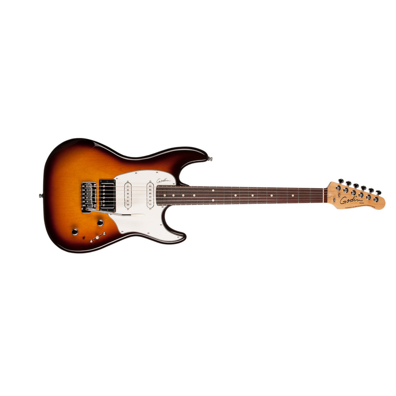 Godin Double Cutaway Session Rw - Vintage Burst Hg - Guitare Électrique Forme Str - Main picture