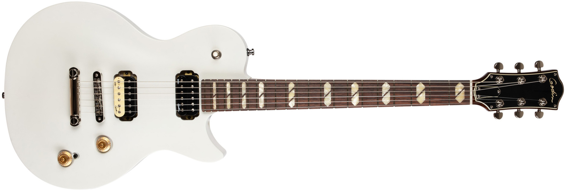 Godin Summit Classic Hh Ht Rw - Trans White - Guitare Électrique Single Cut - Main picture