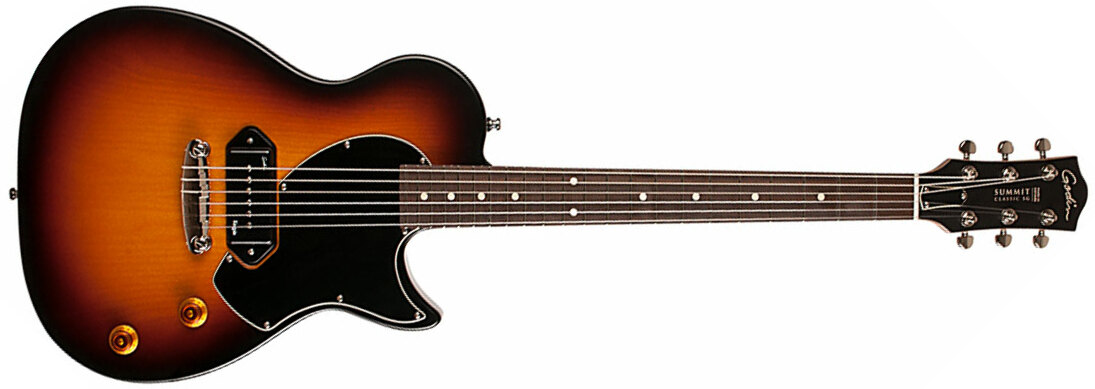 Godin Summit Classic Sg P90 Ht Rw +housse - Vintage Burst - Guitare Électrique Double Cut - Main picture