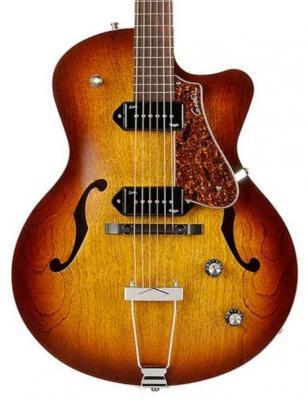 Guitare électrique 3/4 caisse & jazz Godin 5th Avenue CW Kingpin II - Cognac burst